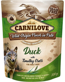 CARNILOVE Pâté pour Chien Canard & Fléole des prés 300g
