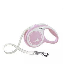 FLEXI Laisse automatique New Comfort XS Sangle 3m Rose