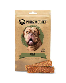 PAKA ZWIERZAKA Stripsy Lapin 100% 80 g friandise naturelle pour chiens
