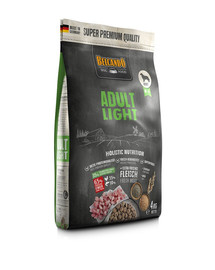 BELCANDO Adult Light M-XL - Croquettes de volaille pour chiens peu actifs de moyennes et grandes races 4 kg