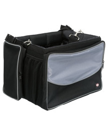 TRIXIE Front-Box per cani, nero/grigio, 41 × 26 × 26 cm