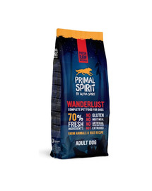 PRIMAL SPIRIT Wanderlust Croquettes semi-souples au poulet et riz pour chiens 12 kg