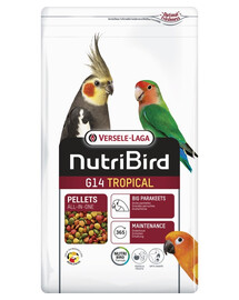 VERSELE-LAGA NutriBird G14 Tropical pelletes aliment d'entretien pour grandes perruches 1 kg