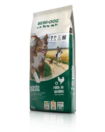 BEWI DOG Basic - nourriture complète à la volaille pour chiens adultes normalement actifs - 12,5 kg