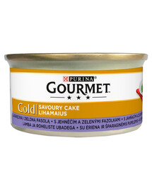 GOURMET Gold Savoury Cake Avec de l'agneau et des haricots verts 85 g