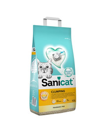 SANICAT Clumping 10 l Litière bentonite sans odeur pour chats