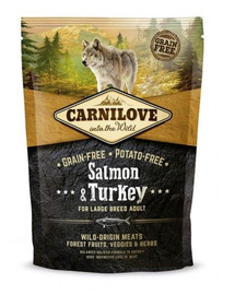 CARNILOVE Saumon & Dinde pour Chiens Adultes de Grande Race 4 kg