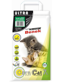 BENEK Super Corn Cat Ultra granella di mais Erba fresca 7 l