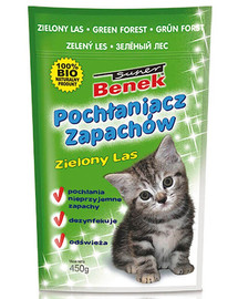 BENEK Disinfettante/Assorbente di odori verde foresta 450 g