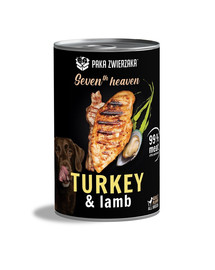 PAKA ZWIERZAKA Seventh Heaven Tacchino e agnello (turkey&lamb) 400 g