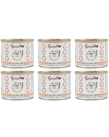 GUSSTO Cat Fresh Calf & Rabbit mokra karma dla kotów cielęcina i królik 6x200 g