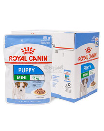 ROYAL CANIN Mini puppy 24x85 g karma mokra w sosie dla szczeniąt do 10 miesiąca, ras małych