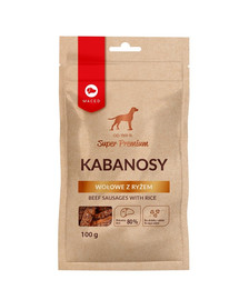 MACED Super Premium Kabanosy di manzo con riso 100 g