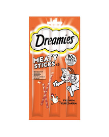 DREAMIES Alimento complementare per gatti adulti con delizioso pollo 30 g
