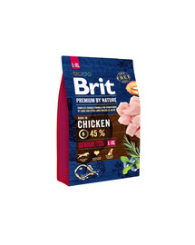 BRIT Premium By Nature Chicken Senior Large Extra Large L+XL 3kg