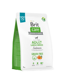BRIT BRIT CARE Dog Grain-Free Adult large breed salmon con salmone per cani adulti di razza grande 3 kg