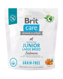 BRIT Care Grain-free Junior Large Breed cibo secco con salmone 12 kg