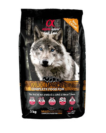 ALPHA SPIRIT Alimento completo secco-morbido per cani Multiprotein 3 kg
