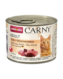 ANIMONDA Carny Adult 200 g - tacchino e fegato di pollo