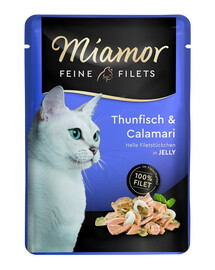 MIAMOR Feine Filets tuńczyk i kalmary  saszetka 6x100 g