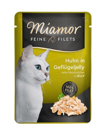 MIAMOR Feline Filets Kurczak i drób w galaretce 100 g | Fera.pl