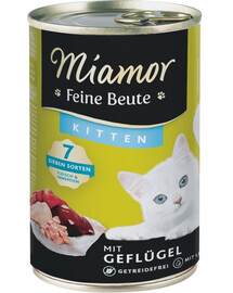 MIAMOR Feine Beute Kitten Poultry con pollame per gattini 400g