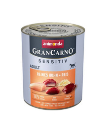 ANIMONDA GranCarno Sensitiv Pure Chicken&Rice 6x800 g kurczak z ryżem dla dorosłych wrażliwych psów