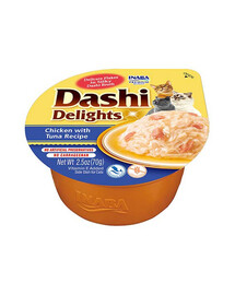 INABA Cat Dashi Delights Pollo e tonno 70g