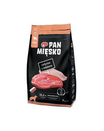 PAN MIĘSKO Cielęcina z indykiem XS 9kg