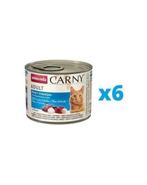 ANIMONDA Carny zestaw Wołowina/Dorsz z Korzeniem Pietruszki 6 x 200 g