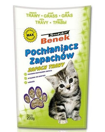 BENEK Disinfettante/assorbente di odori con profumo di erba 200 g