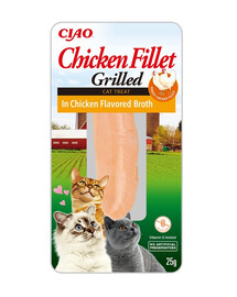 INABA CIAO Chicken fillet grilled Filetto di pollo in brodo di pollo 25 g