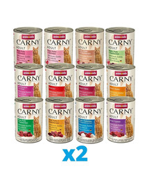 ANIMONDA Carny mix 12 smaków 24 x 400 g