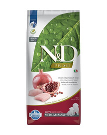 FARMINA N&D Prime Puppy Medium & Maxi Chicken, Pomegranate 12 kg