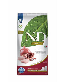 FARMINA N&D PRIME PUPPY MINI & MEDIUM cibo per cuccioli con pollo e melograno 7 kg