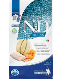 FARMINA N&D Ocean Cat Kitten cod, shrimp, pumpkin & cantaloupe melon 300 g