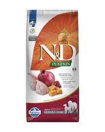 FARMINA N&D Quail Pumpkin & Pomegranate Adult Medium & Maxi 12 kg
