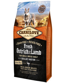 CARNILOVE Fresh Adult small breed struzzo e agnello 6kg
