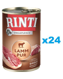 RINTI Singlefleisch Lamb Pure 24x400 g monoproteinowa jagnięcina
