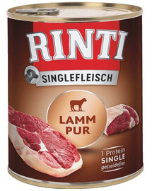 RINTI Singlefleisch Lamb Pure agnello monoproteico 6 x 800g