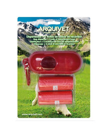 ARQUIVET Dyspenser na woreczki + 2 rolki x 15 sztuk GRATIS