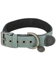 CityStyle obroża bawełna dla psa L–XL: 50–57 cm/35 mm, szałwiow, szeroka