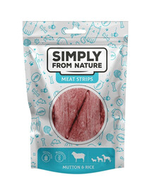 Meat Strips Mięsne paski z baraniną i ryżem dla psów 80 g