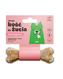 AZANKI Ben av hjortskinn för hund S/M 12cm