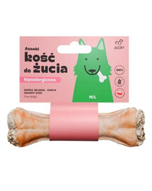 AZANKI Benknot av älgskinn för hund M/L 17cm