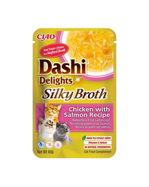 Cat Dashi Delights Silky Broth Kurczak i łosoś 40g