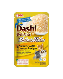 Cat Dashi Delights Delicate Flakes Kurczak i ser 40g
