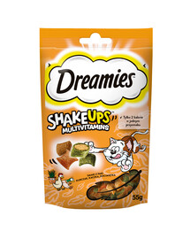 DREAMIES ShakeUps Multivitamins 55g przysmak dla kota z kurczakiem, kaczką i kocimiętką