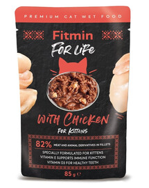 Cat For Life pouch kitten chicken 85 g