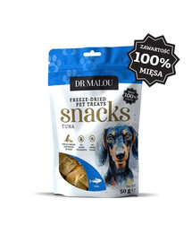 DR MALOU Köttbitar 100% frystorkat tonfiskkött 50g godis för hundar